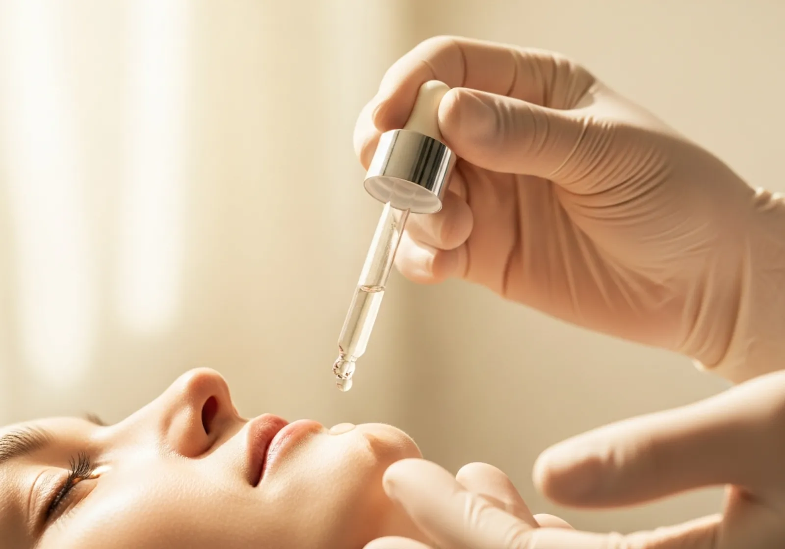 Exosomen-Serum-Anwendung auf der Haut bei Norden Medical Aesthetics