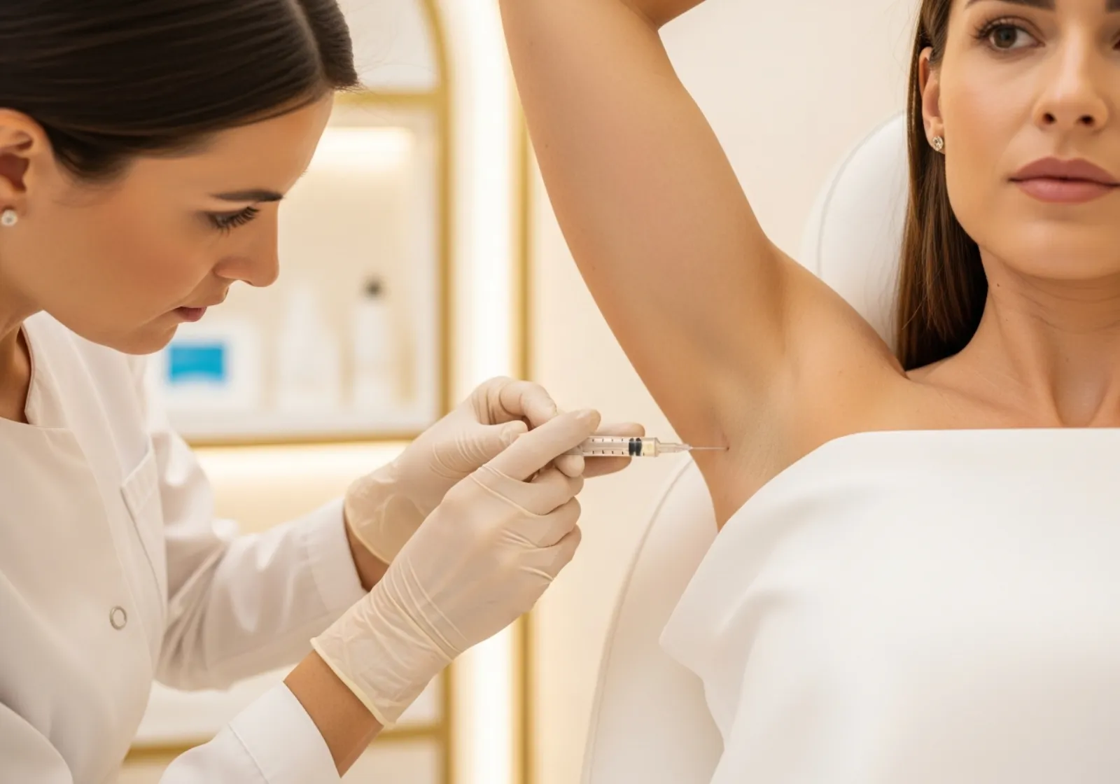 Behandlung von starkem Schwitzen im Achselbereich bei Norden Medical Aesthetics