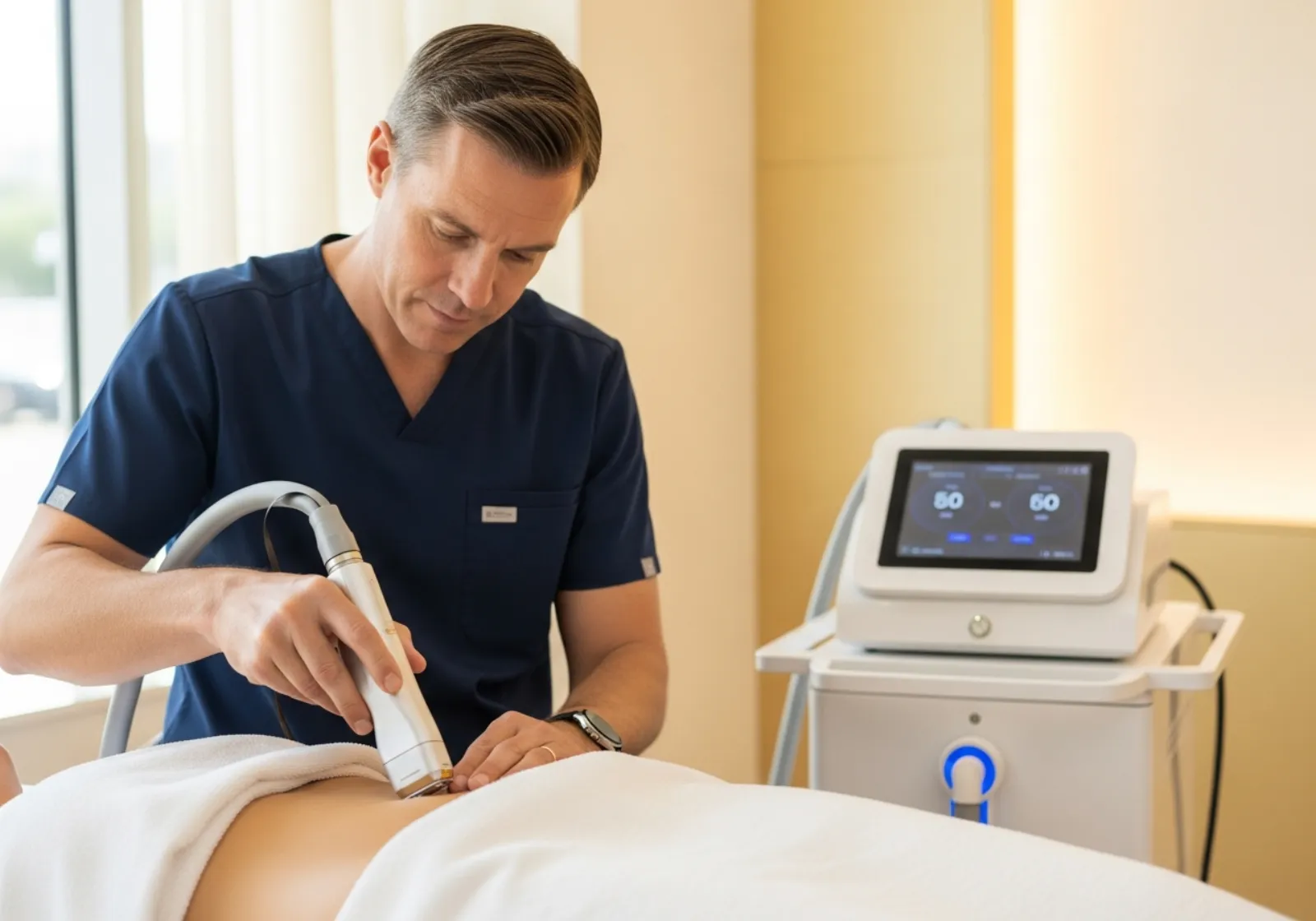 Laserlipolyse zur Fettreduktion am Bauch bei Norden Medical Aesthetics