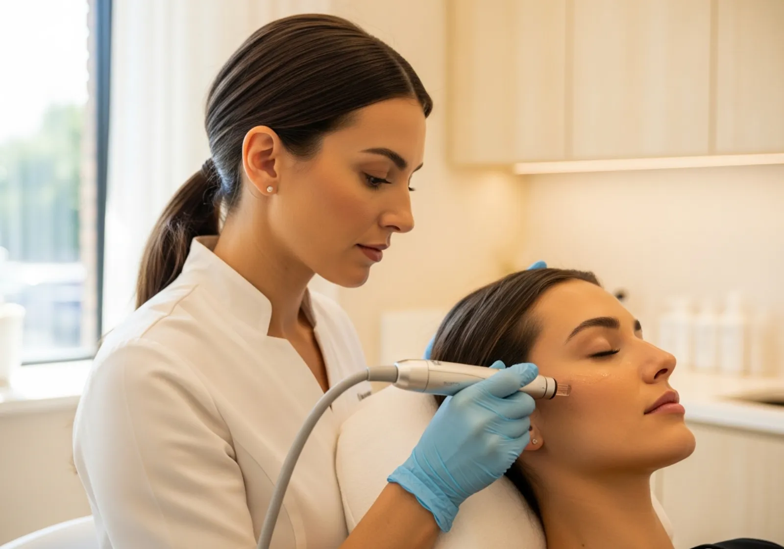 Microneedling-Behandlung der Haut bei Norden Medical Aesthetics